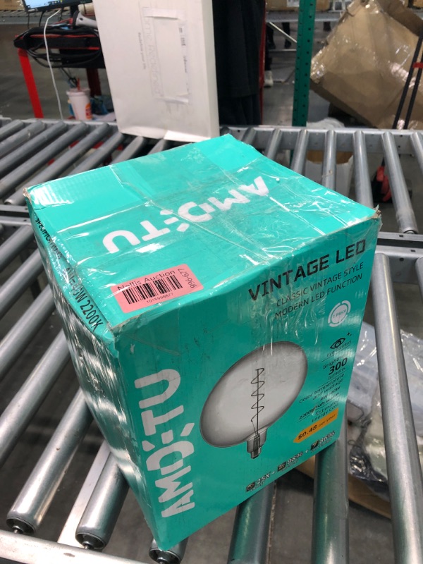 Photo 1 of AMDTU Biggest Globe Decorative Nostalgic Light Bulb,G63/G200 Oversized Edison LED Light Bulbs,40w Equivalent-2200k-Clear Glass-Dimmable,Large Globe Light Bulbs for Living Room,Bedroom,1 Pack Biggest Globe Shape Light Bulb