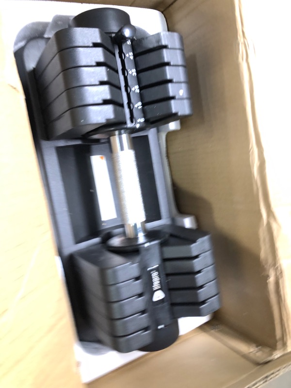 Photo 2 of Lifepro Adjustable Dumbbell 55lbs - Single Weight Set for Home Gym with Anti-Slip Handle & Easy Mechanism - Adjustable Weights Dumbbell for Women & Men with Storage Rack - Single Dumbbell 5-55lbs