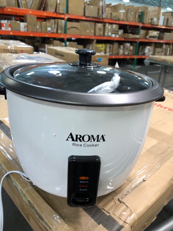 Photo 3 of Aroma Housewares Aroma 6-cup (cooked) 1.5 Qt. One Touch Rice Cooker, White (ARC-363NG), 6 cup cooked/ 3 cup uncook/ 1.5 Qt.