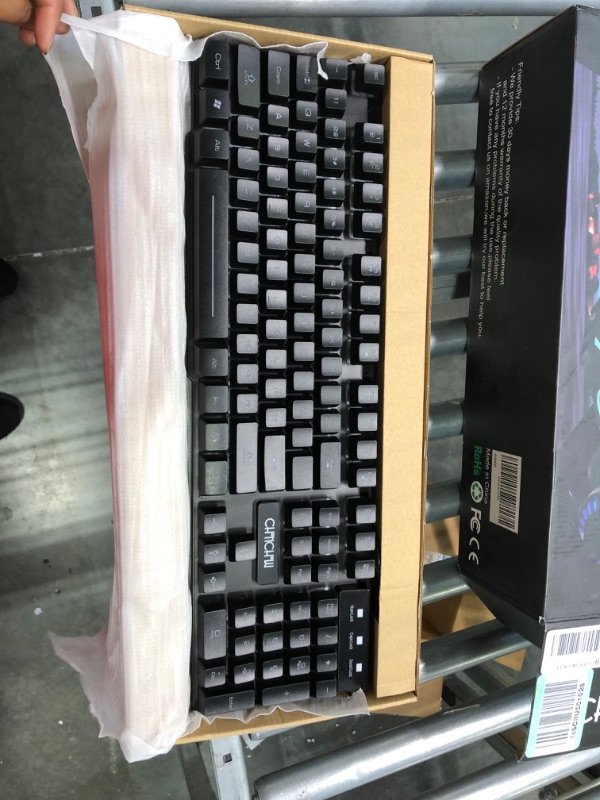 Photo 1 of Gaming Keyboard Mouse and Headset with mic Combo USB Wired RGB Backlit Gamer Bundle Compatible with PC Windows 7/8/10/11 Xbox one PS4 PS5(Black)