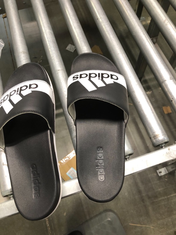 Photo 2 of adidas Unisex-Adult Adilette Comfort Sandals Slide 11 Black/White/White