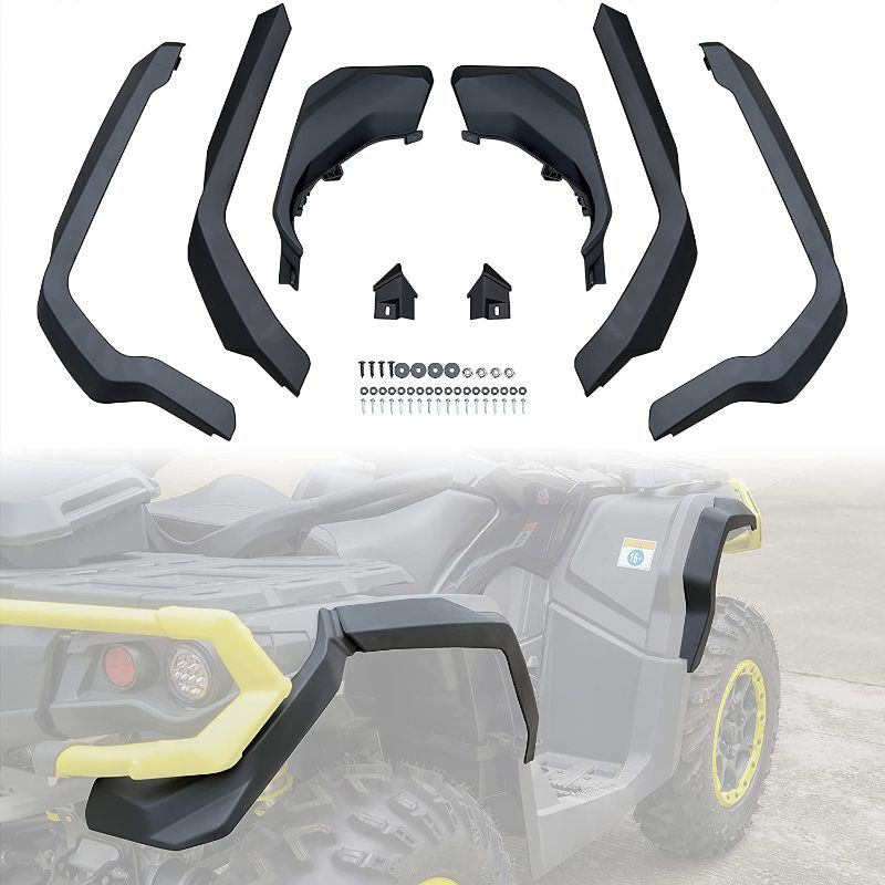 Photo 1 of LDETXY Fender Flares Kit for Can Am Outlander, Extended Front & Rear Mud Flaps Mud Guards for Can-Am Outlander 500 570 650 850 1000 Max 2013-2021 Accessorries (8PCS, Replace #715001764)