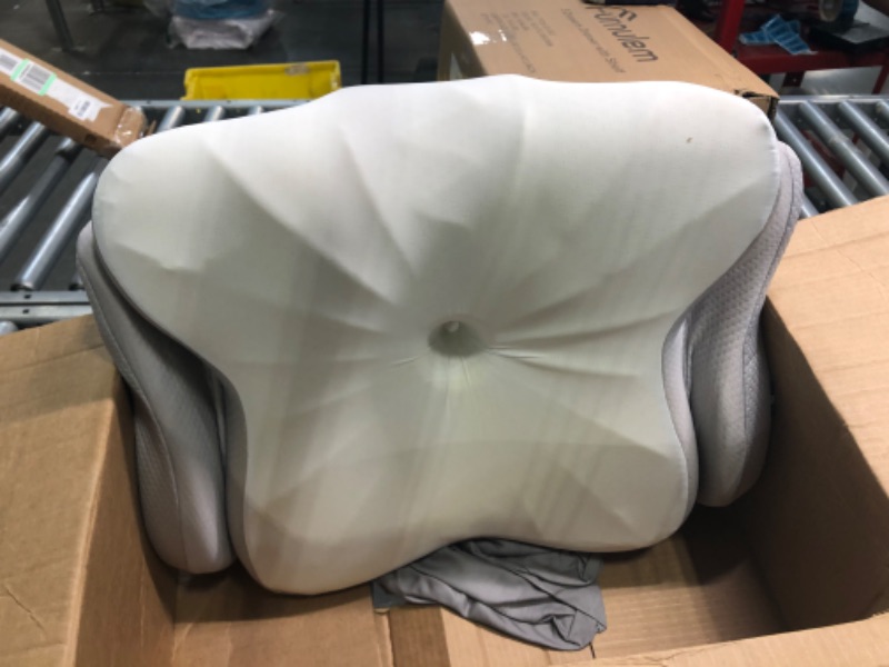 Photo 1 of YADI Sleeper Pillow - Contour Memory Foam Luxury Pillow for Back, Side Sleepers-Maximum Neck Support with Shoulder Wings for Less Painful Pressure on Shoulder and arms for restful, Better Sleep