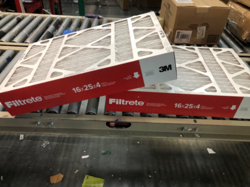 Photo 4 of Filtrete 16x25x4 Furnace Air Filter MPR 1000 DP MERV 11, Micro Allergen Defense Deep Pleat, 2-Pack, Fits Lennox & Honeywell Devices (exact dimensions 15.88 x 24.56 x 4.31) 16x25x4 2-Pack Air Filter