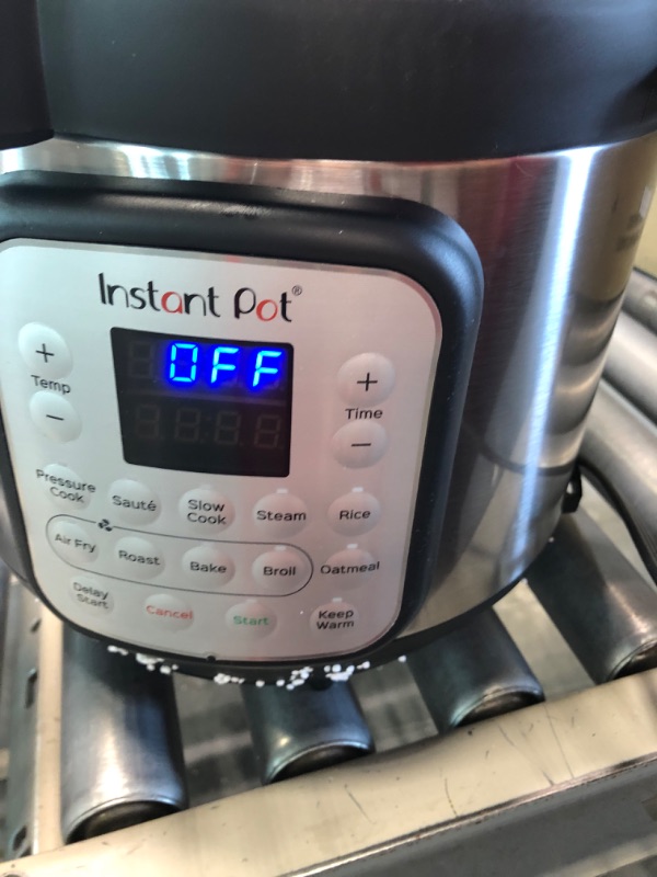 Photo 4 of Instant Pot Duo Crisp 9-in-1 Electric Pressure Cooker and Air Fryer Combo with Stainless Steel Pot, Pressure Cook, Slow Cook, Air Fry, Roast, Steam, Sauté, Bake, Broil and Keep Warm 6QT Crisp
