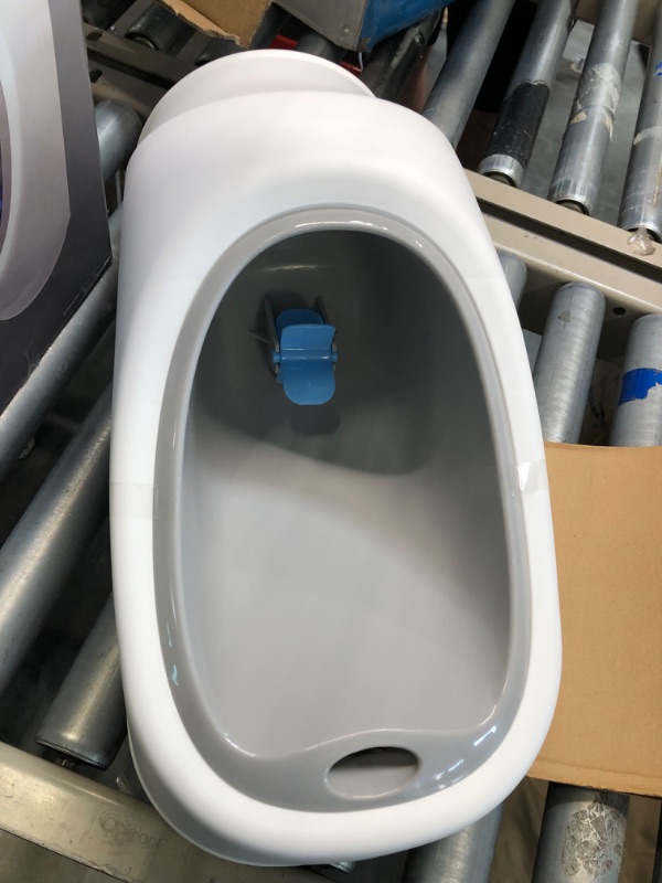 Photo 5 of Nuby My Real Urinal Potty Training Toilet for Boys with Life-Like Flush Button & Sound for Toddlers & Kids, White