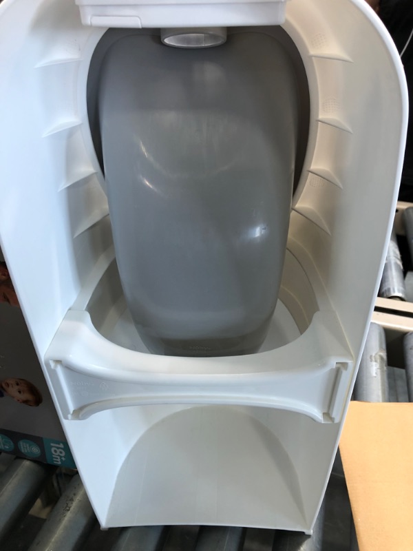 Photo 4 of Nuby My Real Urinal Potty Training Toilet for Boys with Life-Like Flush Button & Sound for Toddlers & Kids, White