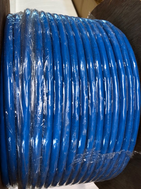 Photo 1 of Monoprice Cat8 Network Cable - 250 Feet Bulk - Blue | 2GHz, S/FTP Shielded, Solid, 22AWG, 40G, Bare Copper, for Ethernet Switch, Modem, Router - Entegrade Series Blue 250 Feet
