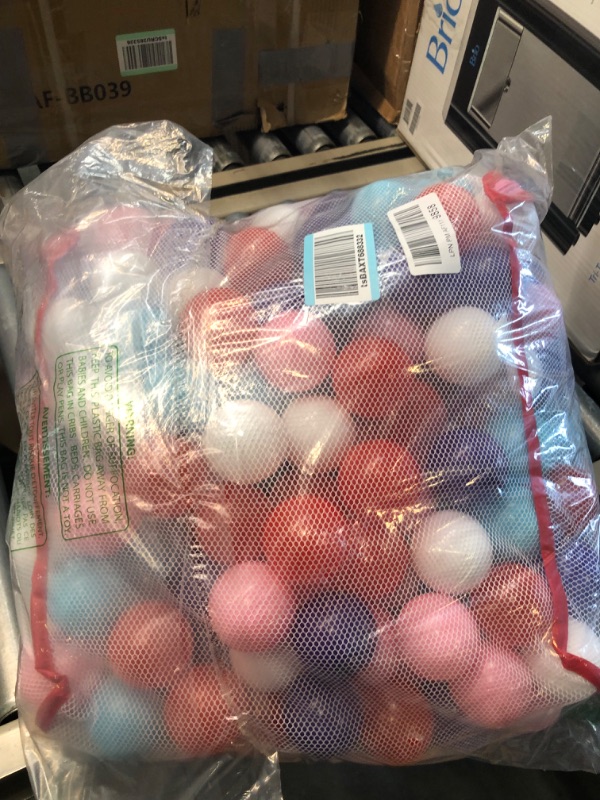 Photo 1 of Click N' Play Pastel Colors Ball Pit Balls for Kids, 200 Pack - Plastic Refill Balls, Phthalate & BPA Free, Reusable Storage Bag with Zipper, Gift for Toddlers and Kids, Plastic Balls for Ball Pit