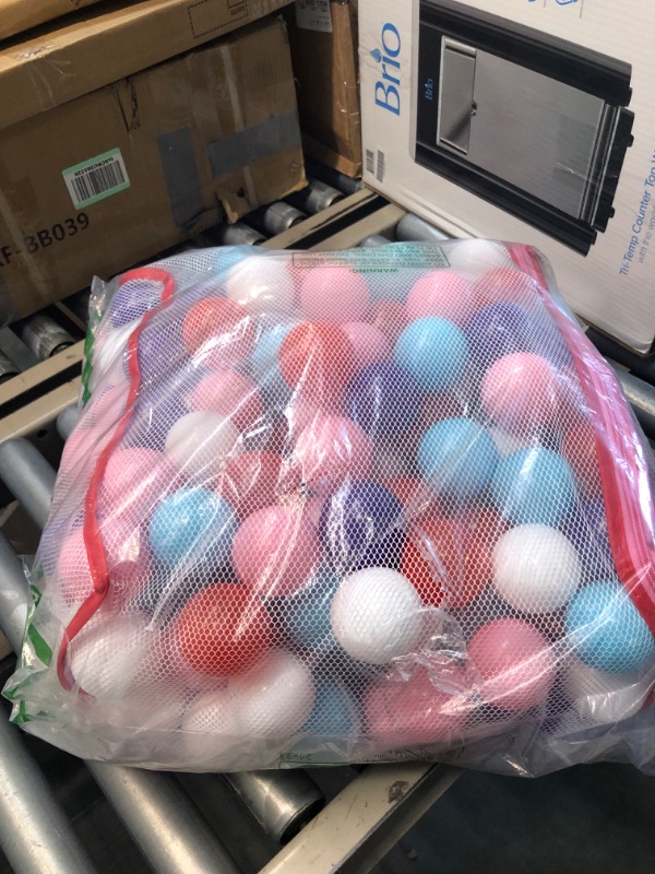 Photo 1 of Click N' Play Pastel Colors Ball Pit Balls for Kids, 200 Pack - Plastic Refill Balls, Phthalate & BPA Free, Reusable Storage Bag with Zipper, Gift for Toddlers and Kids, Plastic Balls for Ball Pit