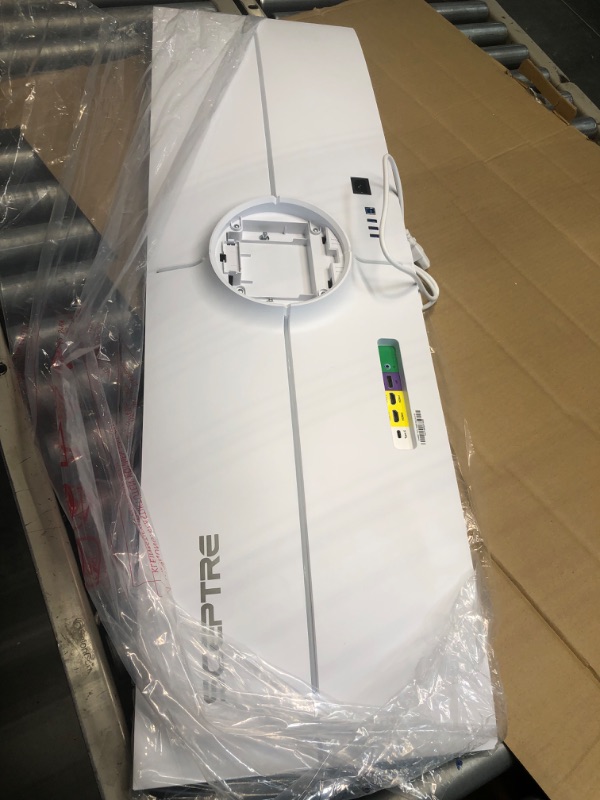 Photo 1 of Sceptre IPS 43.8 inch UltraWide 32:9 LED Monitor 3840x1080 up to 120Hz DisplayPort HDMI USB Type-C HDR600 AMD FreeSync Premium Build-in Speakers and remote, Nebula White (E448B-FSN168)