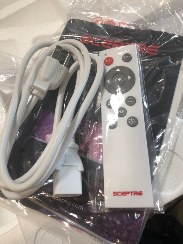 Photo 1 of Sceptre IPS 43.8 inch UltraWide 32:9 LED Monitor 3840x1080 up to 120Hz DisplayPort HDMI USB Type-C HDR600 AMD FreeSync Premium Build-in Speakers and remote, Nebula White (E448B-FSN168)