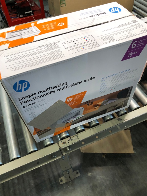 Photo 3 of HP DeskJet 4155e Wireless Color All-in-One Printer & 67XL Tri-Color High-Yield Ink Cartridge | 3YM58AN & 67XL Black High-Yield Ink Cartridge | 3YM57AN Printer + Tri-color Ink + Black Ink