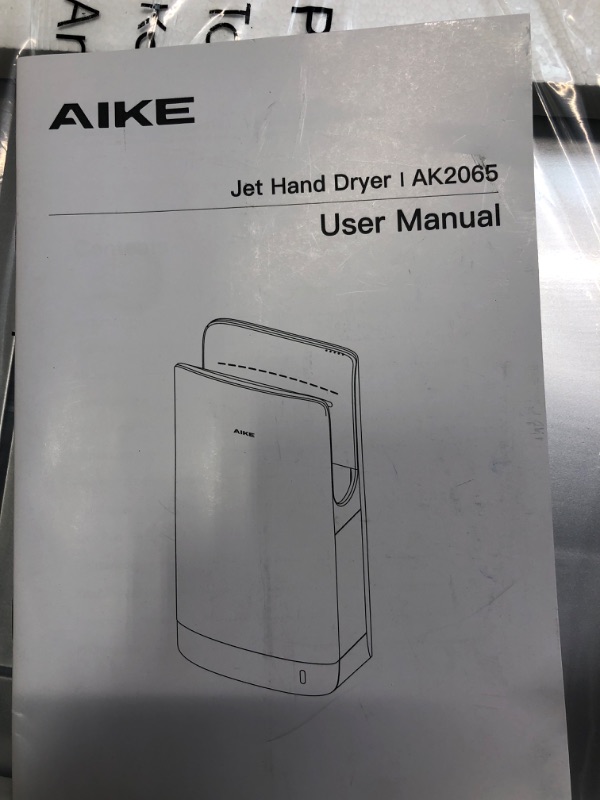 Photo 2 of AIKE HEPA Filtered Vertical Hand Dryer Slim, 110-130V Silver 2023 New Version Model AK2065