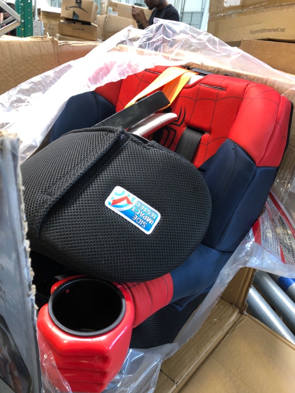 Photo 3 of KidsEmbrace Marvel Spider Man Safety Vehicle Combination 5 Point Harness High Back Booster Car Seat for Ages 12 Months to 10 Years Old
