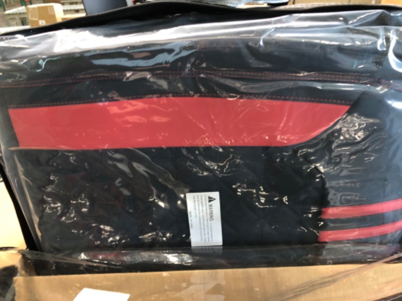 Photo 1 of YIERTAI Dodge RAM Seat Covers fit for 2009-2023 1500HD 2010-2023 2500/3500HD Limited Laramie Big Horn Crew Double Cab Quad Cab Waterproof Leather Truck Seat Covers(5 PCS Full Set/Black-Red)