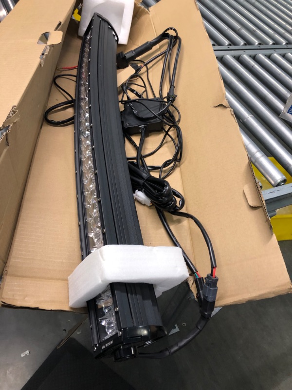 Photo 1 of Auxbeam 32 Inch LED Light Bar RGB Multi-Color Curved LED Bar 5D V Series 180W Off Road Driving Light Spot Flood Combo Beam