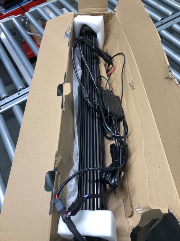 Photo 1 of Auxbeam 32 Inch LED Light Bar RGB Multi-Color Curved LED Bar 5D V Series 180W Off Road Driving Light Spot Flood Combo Beam