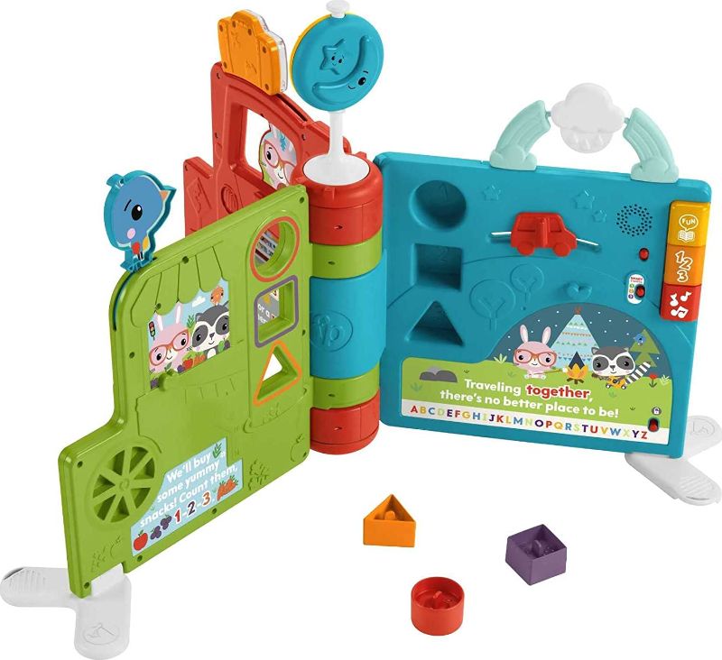 Photo 1 of Fisher-Price Sit-to-Stand Giant Activity Book, electronic learning toy and activity center for infants and toddlers ages 6 months to 3 years