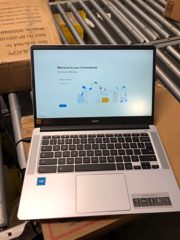 Photo 3 of Acer Chromebook 314, Intel Celeron N4000, 14" Full HD Display, 4GB LPDDR4, 64GB eMMC, Gigabit WiFi, Google Chrome, CB314-1H-C884