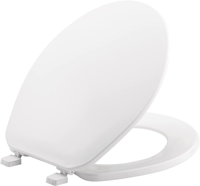 Photo 1 of 
BEMIS 70 000 Toilet Seat, ROUND, Plastic, White