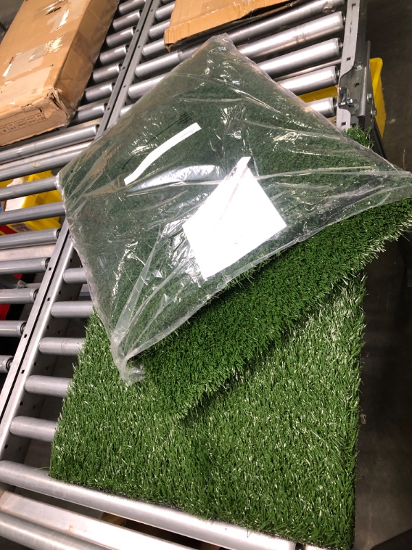 Photo 1 of Artificial Grass Puppy Pee Pad for Dogs and Small Pets - 20x25 Reusable 3-Layer Training Potty Pad with Tray - Dog Housebreaking Supplies by PETMAKER