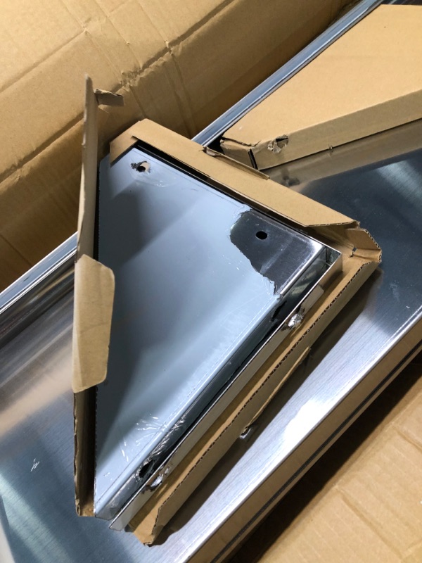 Photo 1 of BIEAMA 12"×48" Stainless Steel Wall Shelf, NSF, Commercial Wall Mount Floating Shelving for Restaurant, Kitchen and Hotel