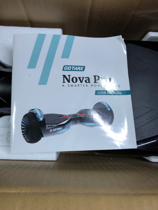 Photo 4 of Gotrax NOVA PRO Hoverboard with LED 6.5" Offroad Tires, Music Speaker and 6.2mph & 5 Miles, UL2272 Certified, Dual 200W Motor and 93.6Wh Battery All Terrain Self Balancing Scooters for Kids Adults
