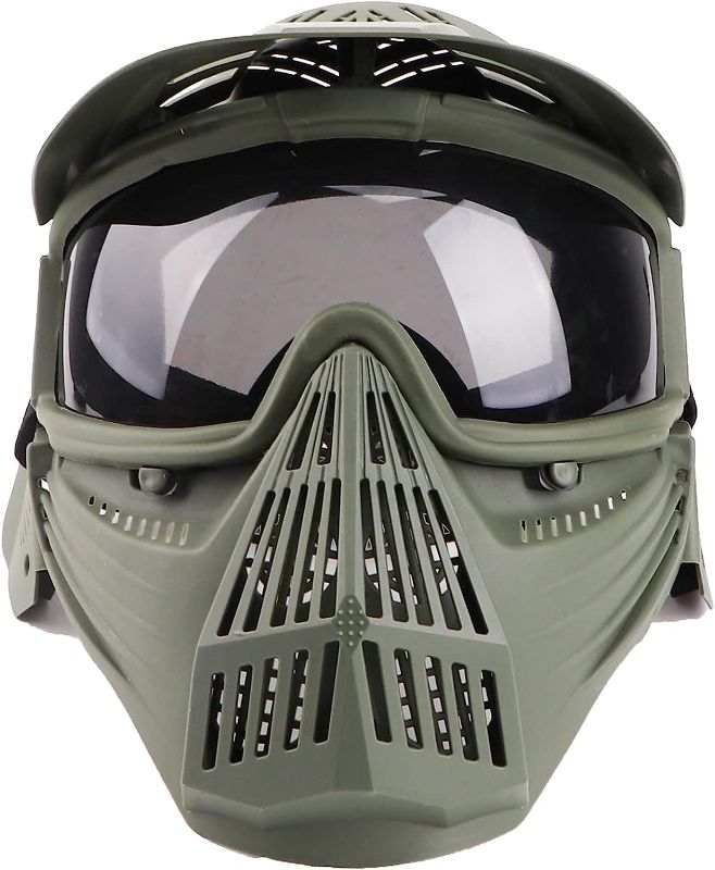 Photo 1 of Airsoft Mask Full Face Tactical Masks Protection Gear for Halloween CS Game Costume Accessories Motocross Cosplay