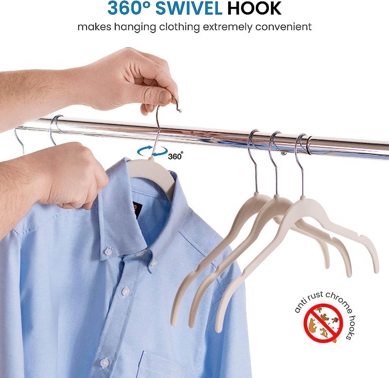 Photo 1 of Premium Velvet Shirt Hangers (50 Pack) 