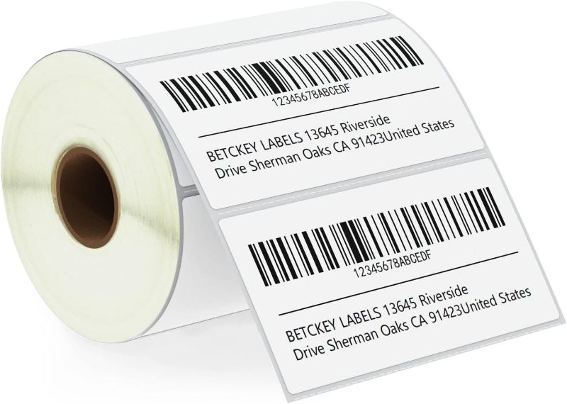 Photo 1 of  4" x 2" (102 mm x 51 mm) Barcode Shipping & Multipurpose Labels Compatible with Zebra & Rollo Label Printer,Premium Adhesive & Perforated 2PK
