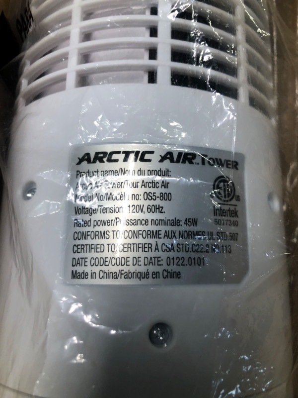 Photo 6 of Arctic Air Tower Evaporative Air Cooler By Ontel - Large Area Room Cooling, Portable, 3-Speed Oscillating Fan, Space-Saving And Perfect for Bedroom, Living Room, Office & More