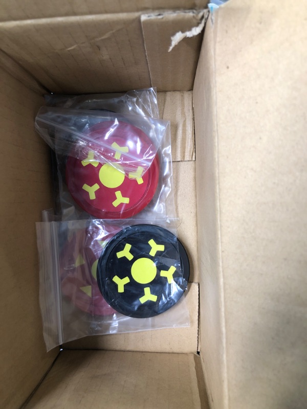 Photo 1 of Joovon Air Hockey Pushers and Air Hockey Pucks, Non-Slip Strikers and Dynamic Pucks for Air Hockey Table Game for Adults and Kids,Replacement Accessories for Game Tables
