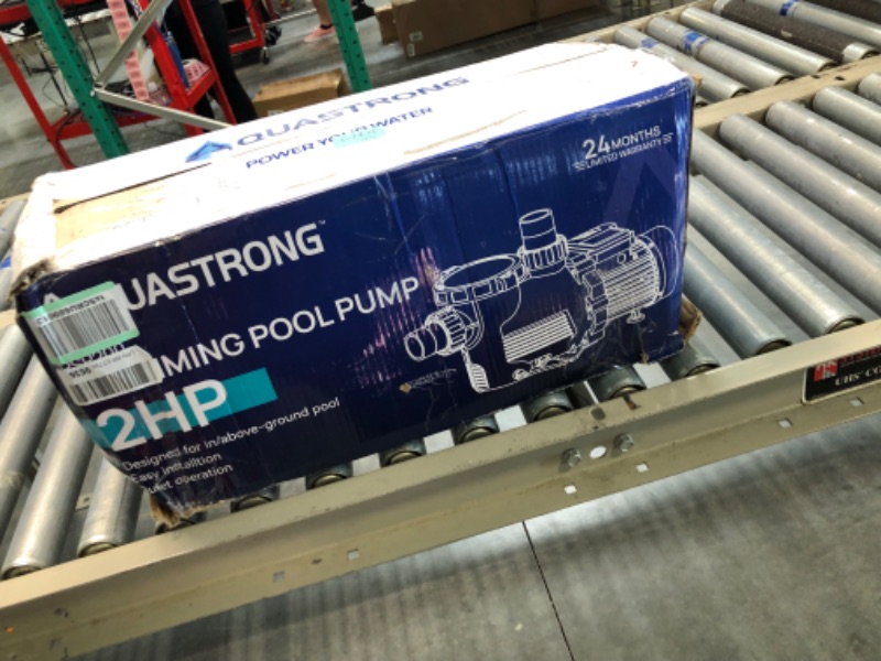 Photo 5 of Aquastrong 2 HP In/Above Ground Single Speed Pool Pump, 115V, 8917GPH, High Flow, Powerful Self Primming Swimming Pool Pumps with Filter Basket