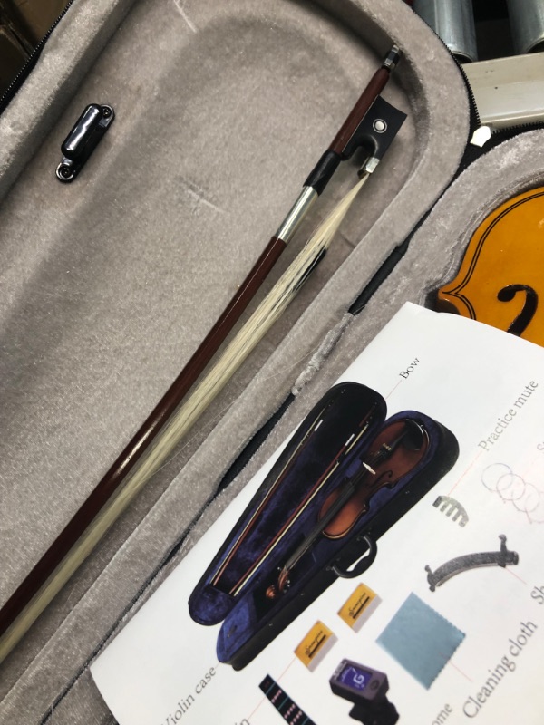Photo 1 of DEBEIJIN Adults Kids Violin - Premium Violin for Kids Beginners - Ready To Play 4/4 Violin - Handcrafted Student Beginner Violin