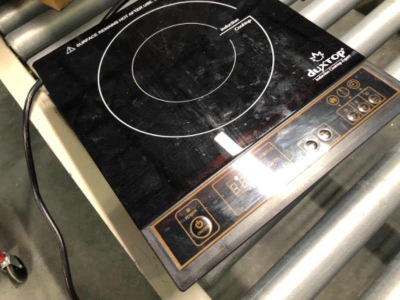 Photo 3 of Duxtop 1800W Portable Induction Cooktop Countertop Burner, Gold 8100MC/BT-180G3