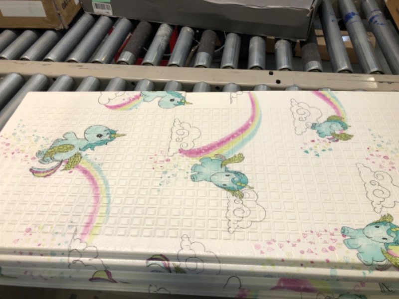 Photo 1 of JumpOff Jo - Large Waterproof Foam Padded Play Mat for Infants, Babies, Toddlers, Play & Tummy Time, Foldable Activity Mat, 70 in. x 59 in. - Fairy Blossom