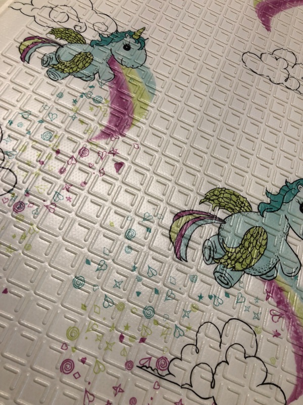 Photo 1 of JumpOff Jo - Large Waterproof Foam Padded Play Mat for Infants, Babies, Toddlers, Play & Tummy Time, Foldable Activity Mat, 70 in. x 59 in. - Fairy Blossom
