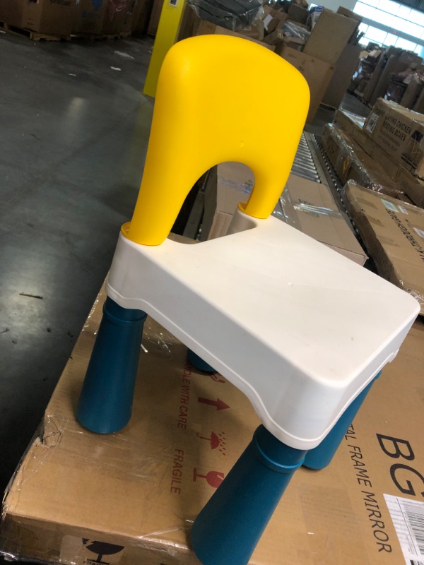 Photo 1 of burgkidz Plastic Kids 2 Chairs, Durable and Lightweight, 9.3" Height Seat, Indoor or Outdoor Use for Ages 2 and Up 