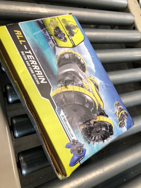 Photo 1 of PECMPO Water and Land RC Car for Kids-2.4GHz Remote Control Boat Waterproof RC Monster Truck Stunt Car 4WD RC Vehicle-Toys Gift for 6-12 Year Old Boys Girls Teen