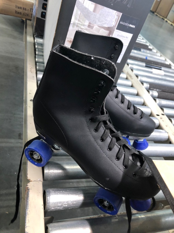 Photo 3 of CHICAGO SKATES Men's Classic Roller Skates - Premium Black Quad Rink Skates 1 Inline Skate