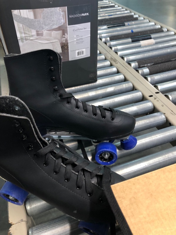 Photo 7 of CHICAGO SKATES Men's Classic Roller Skates - Premium Black Quad Rink Skates 1 Inline Skate