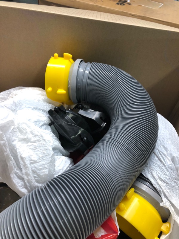 Photo 7 of Camco 39666 Deluxe 20' Sewer Hose Kit with Swivel Fittings and Wye Connector - Ready To Use Kit Complete with Sewer Wye and Elbow Fittings, Hoses, and Storage Caps 20' Sewer Hose Kit with Wye Connector