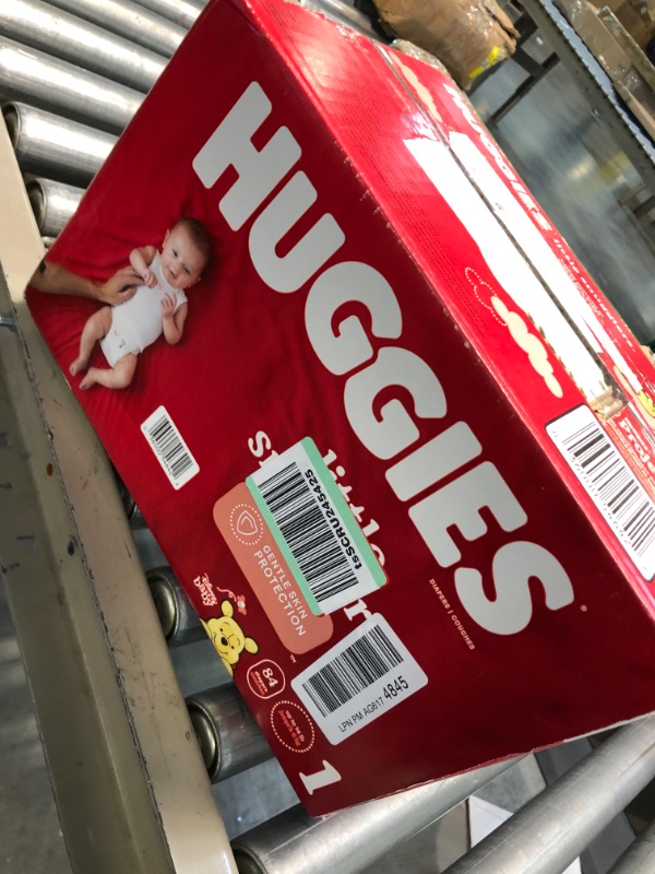 Photo 2 of Baby Diapers Size 1 (8-14 lbs), 84ct, Huggies Little Snugglers Newborn Diapers Size 1 (84 Count)