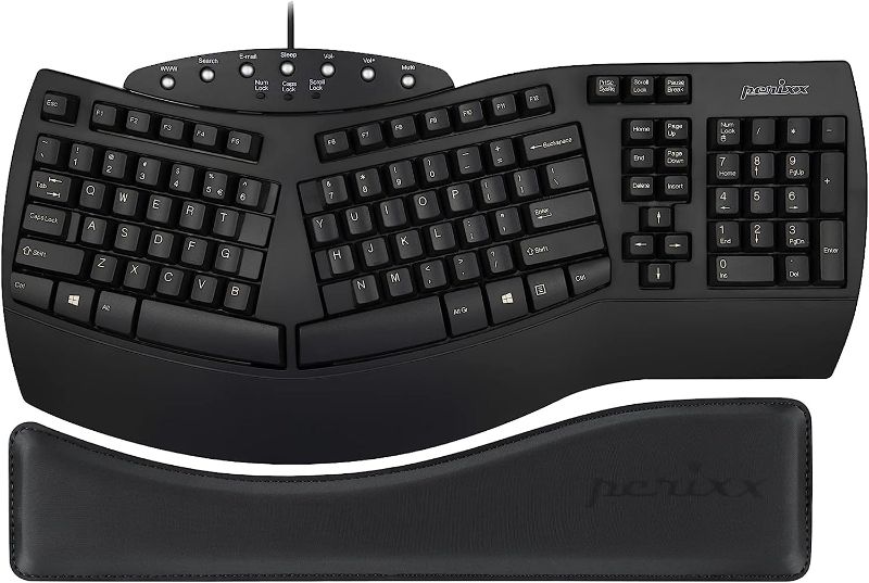 Photo 1 of Wireless Ergonomic Keyboard with Gel Wrist Rest Bundle