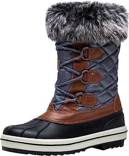 Photo 1 of Vepose Women's 974A Snow Boots Fashion Waterproof Comfortable Mid Calf Boots
