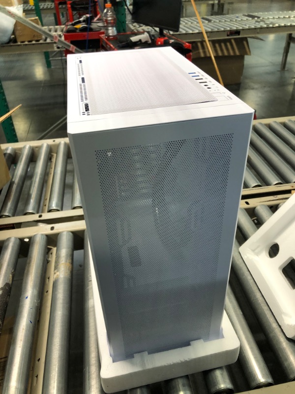 Photo 1 of darkFlash DLC29 All Mesh PC Case ATX Mid Tower Case High Cooling Performance High Compatibility Gaming Case with USB 3.0 Type-C Interface (White)