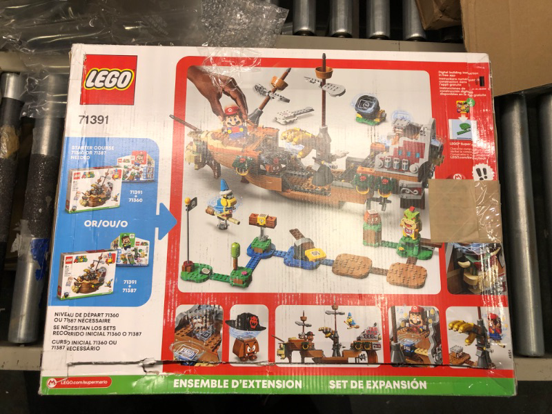 Photo 2 of LEGO 71391 Super Mario Bowser's Airship Expansion Set, Collectible Buildable Game, Toy Ship for Kids with 3 Figures, Girls & Boys Gifts Age 8 Plus
