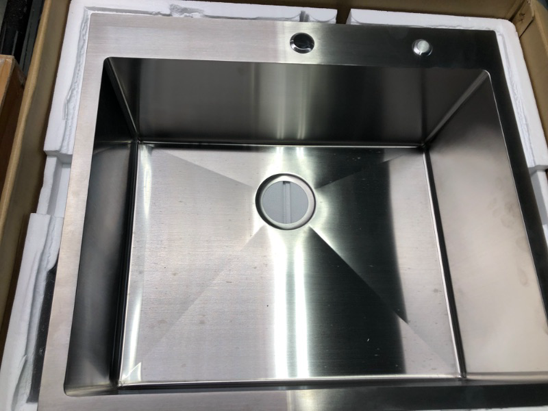 Photo 1 of 25 inch stainless steel sink satin finish