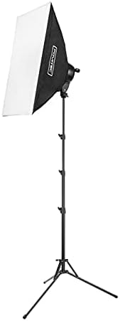 Photo 1 of Fovitec Spectra 1-Light LED Continuous Softbox Lighting Kit for Photography and Video Production with 5 25W LED Lamps, 1 20" x 28" Softbox and 5 Socket Fixture